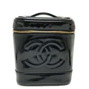 CHANEL CCCC Mark Cosmetics Pouch Vertical vanity bag Hand Bag